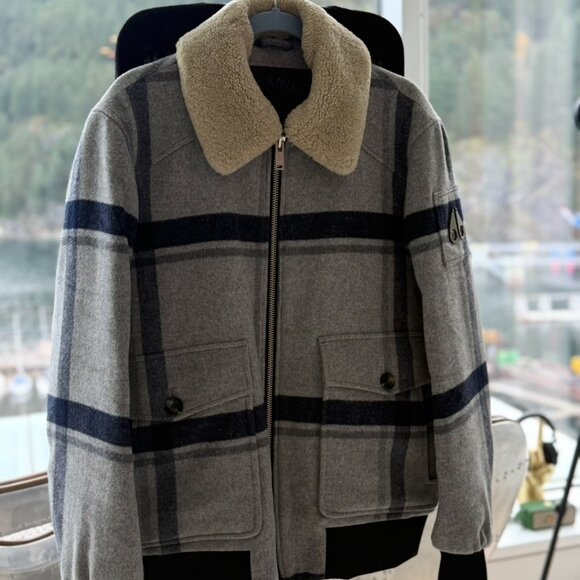 MEN'S MOOSE KNUCKLES WOOL JACKET - Picture 1 of 8